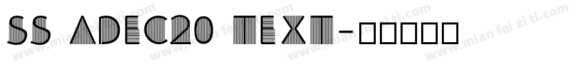 SS Adec20 text字体转换